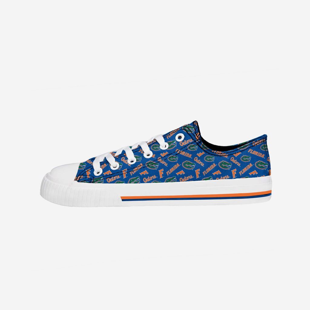 Florida Gators Womens Low Top Repeat Print Canvas Shoe FOCO - FOCO.com