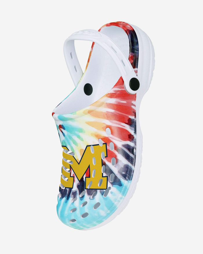 Michigan Wolverines Womens Tie-Dye Clog With Strap FOCO - FOCO.com