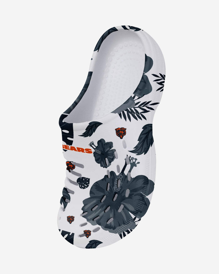 Chicago Bears Womens Floral White Clog FOCO - FOCO.com