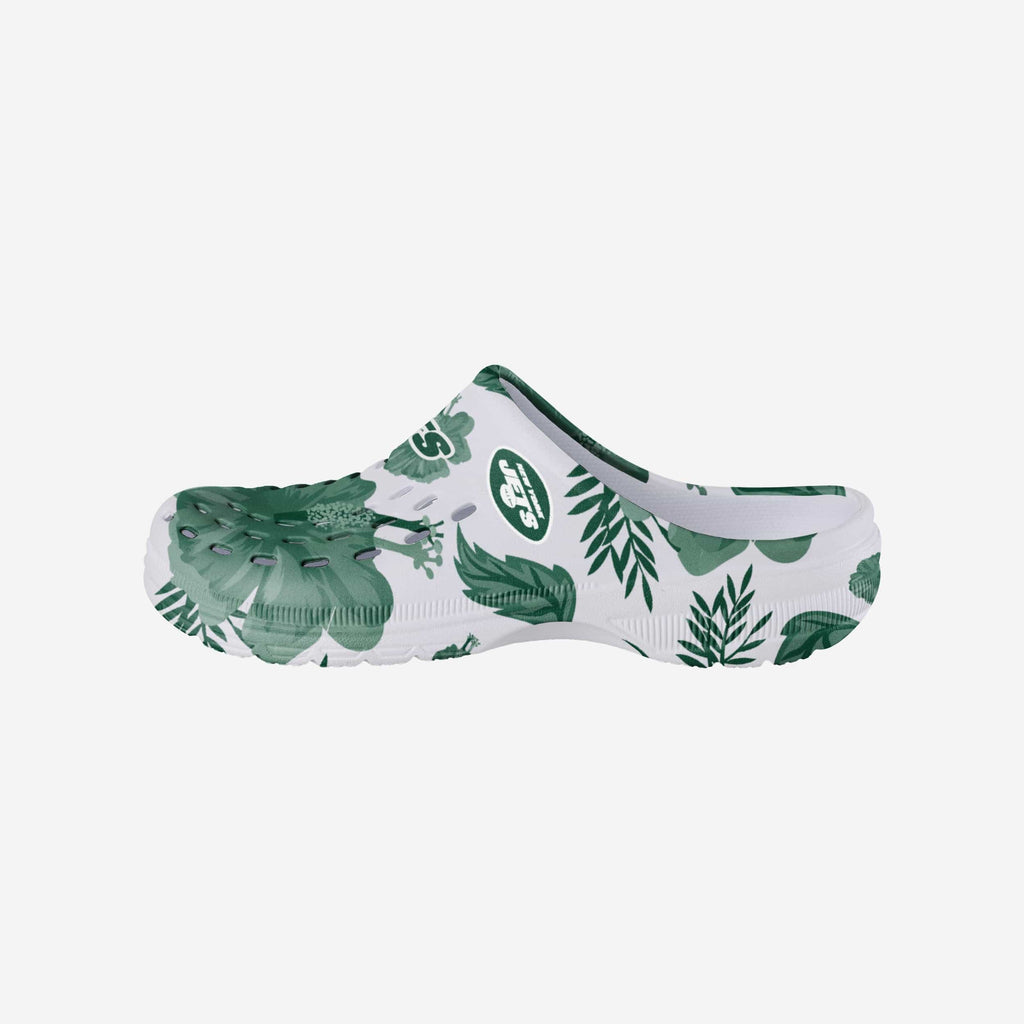 New York Jets Womens Floral White Clog FOCO S - FOCO.com