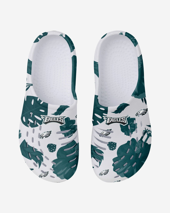 Philadelphia Eagles Womens Floral White Clog FOCO - FOCO.com