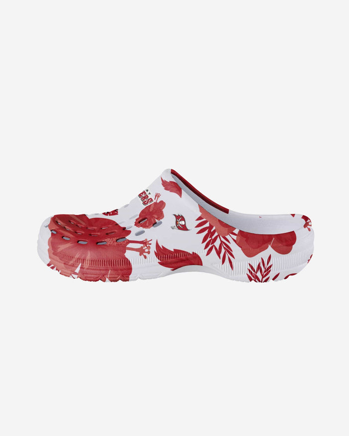 Tampa Bay Buccaneers Womens Floral White Clog FOCO S - FOCO.com