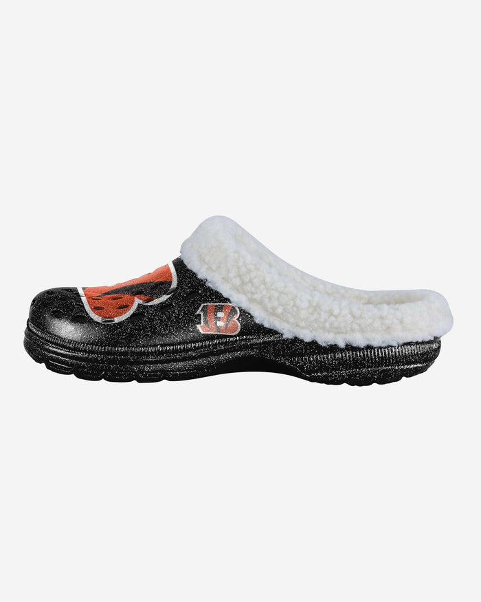 Cincinnati Bengals Womens Sherpa Lined Glitter Clog FOCO S - FOCO.com