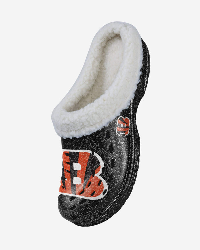 Cincinnati Bengals Womens Sherpa Lined Glitter Clog FOCO - FOCO.com