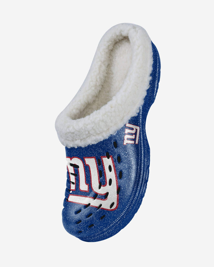 New York Giants Womens Sherpa Lined Glitter Clog FOCO - FOCO.com