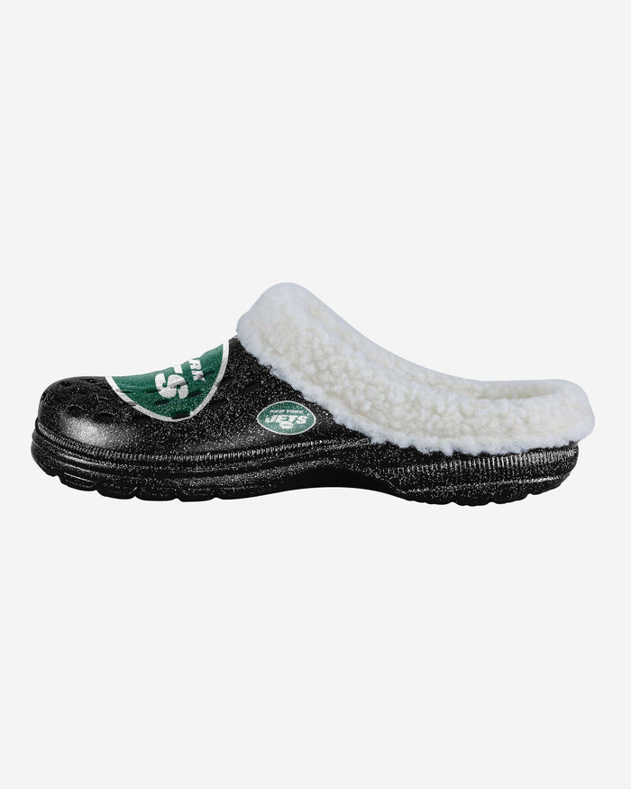 New York Jets Womens Sherpa Lined Glitter Clog FOCO S - FOCO.com