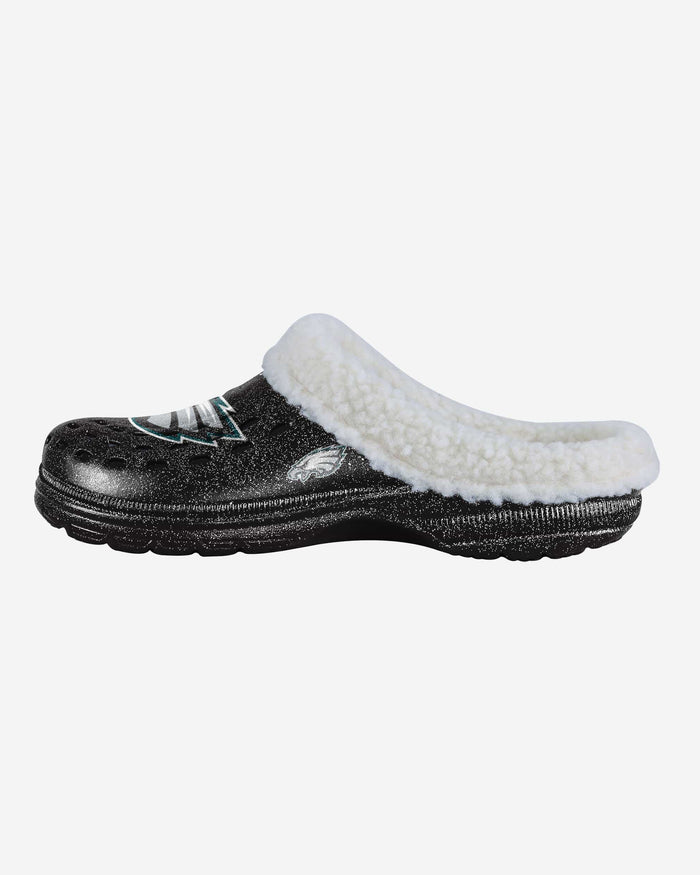 Philadelphia Eagles Womens Sherpa Lined Glitter Clog FOCO S - FOCO.com