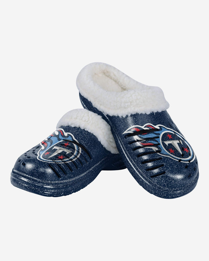 Tennessee Titans Womens Sherpa Lined Glitter Clog FOCO - FOCO.com