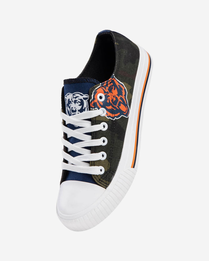 Chicago Bears Womens Camo Low Top Canvas Shoe FOCO - FOCO.com