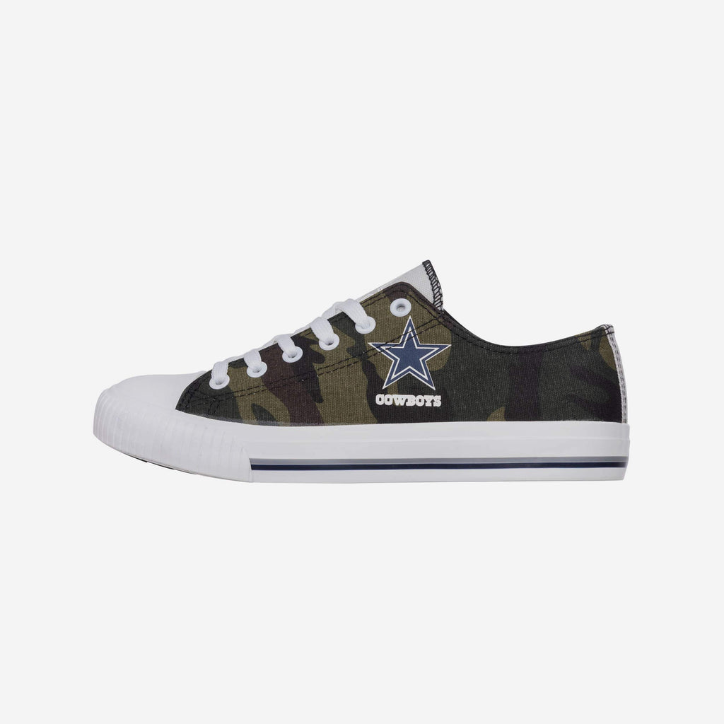 Dallas Cowboys Womens Camo Low Top Canvas Shoe FOCO 6 - FOCO.com