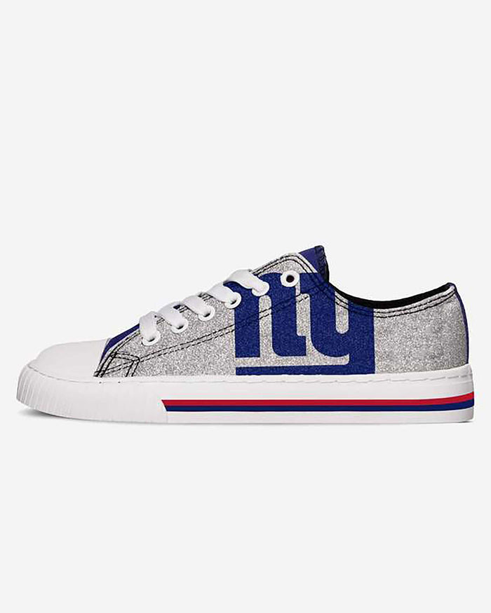 New York Giants Womens Glitter Low Top Canvas Shoe FOCO 6 - FOCO.com