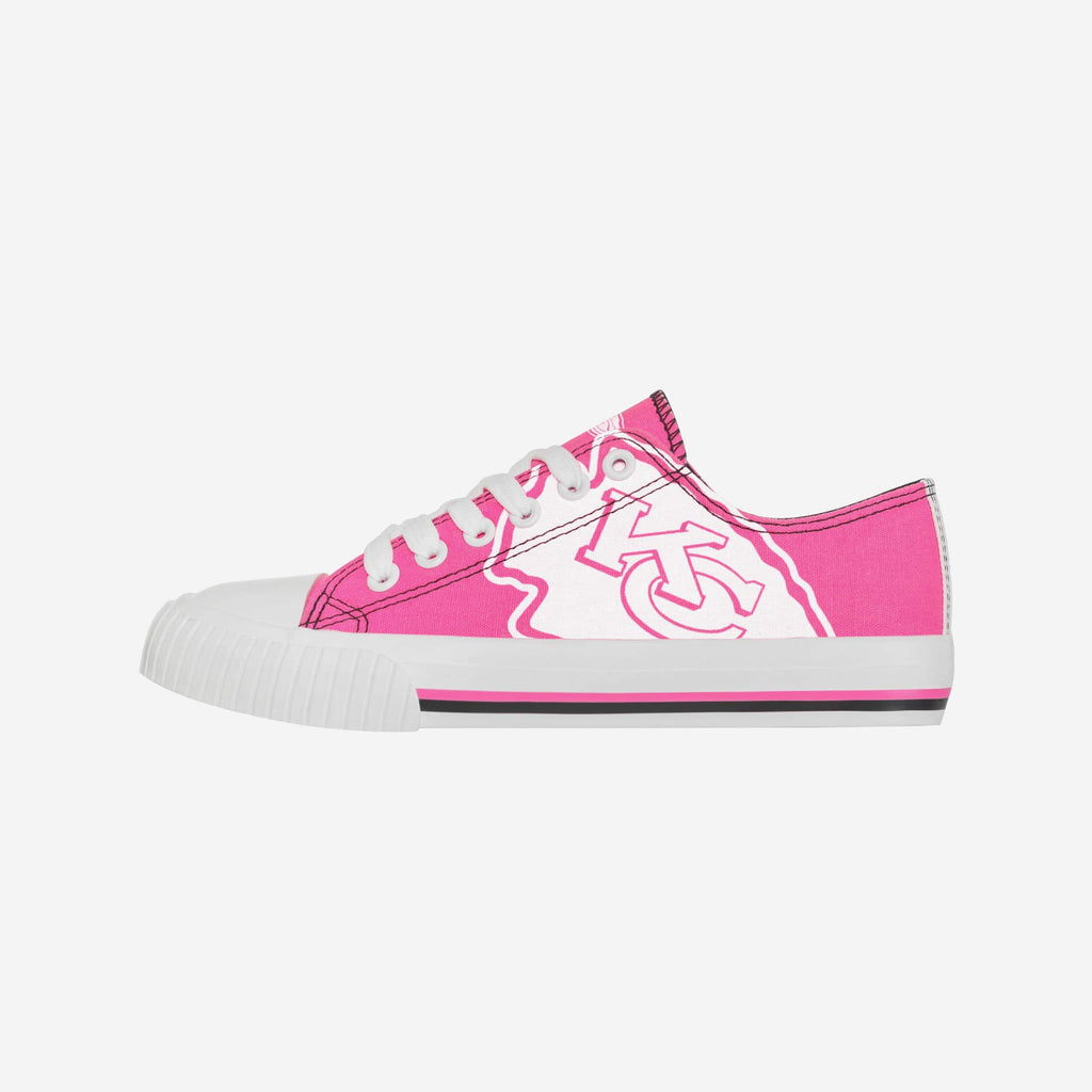 Kansas City Chiefs Womens Highlights Low Top Canvas Shoe FOCO 6 - FOCO.com