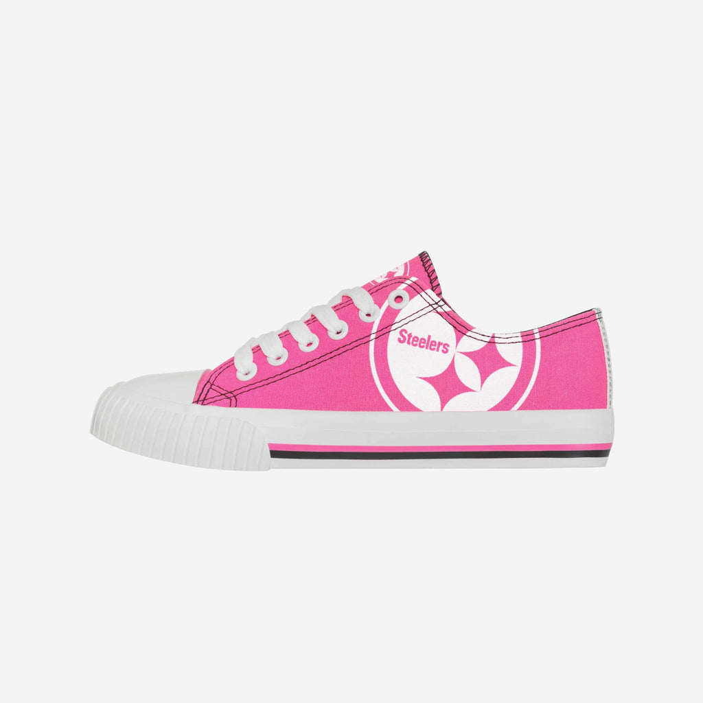 Pittsburgh Steelers Womens Highlights Low Top Canvas Shoe FOCO 6 - FOCO.com