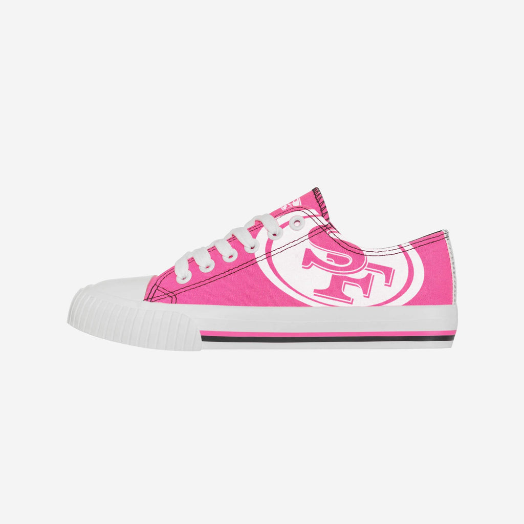 San Francisco 49ers Womens Highlights Low Top Canvas Shoe FOCO 6 - FOCO.com