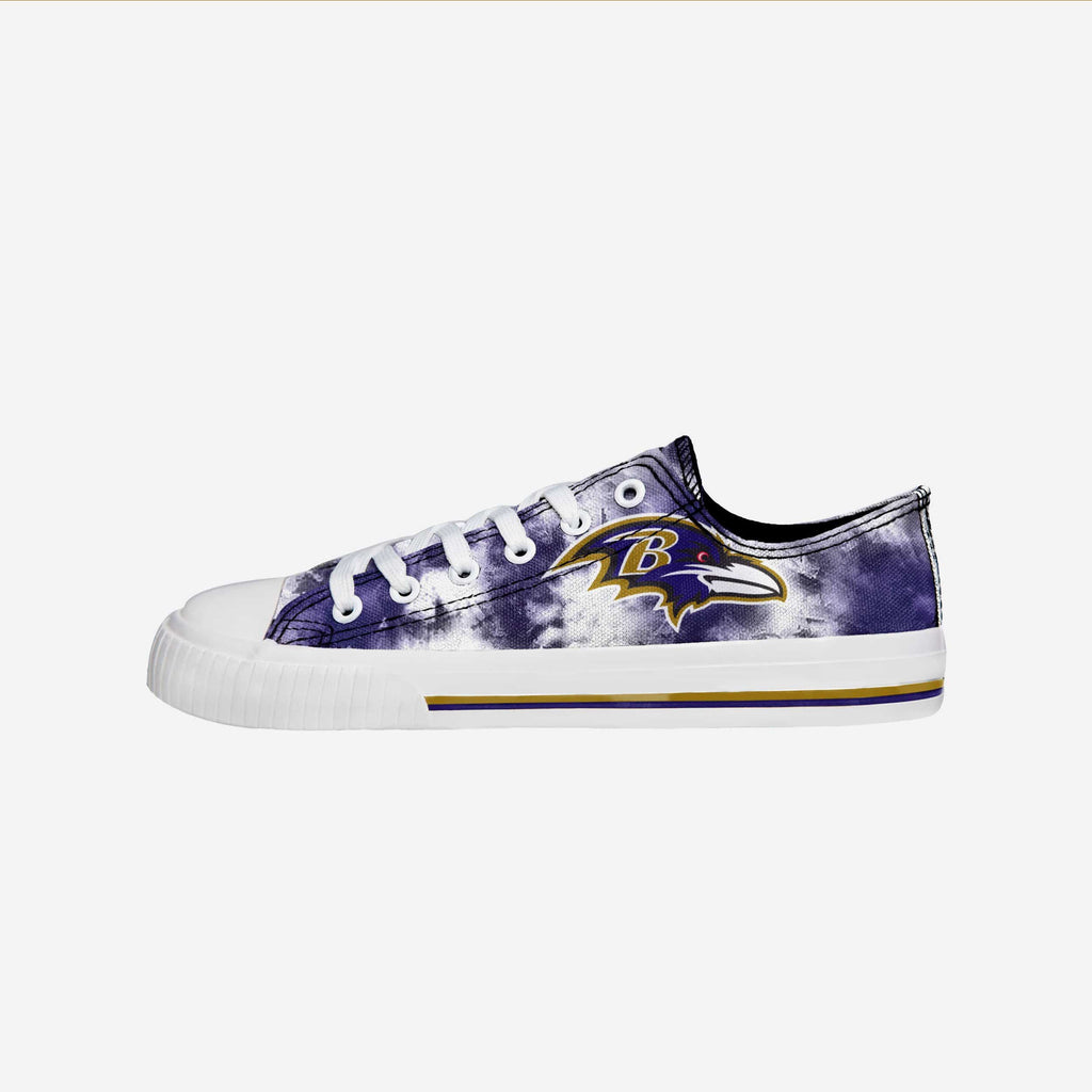 Baltimore Ravens Womens Low Top Tie-Dye Canvas Shoe FOCO 6 - FOCO.com