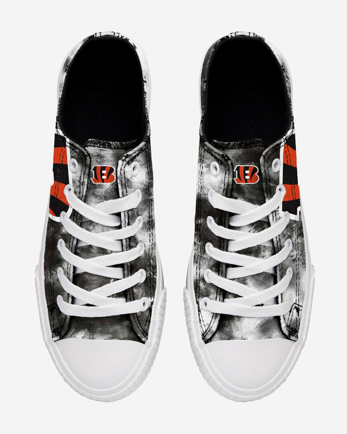 Cincinnati Bengals Womens Low Top Tie-Dye Canvas Shoe FOCO - FOCO.com