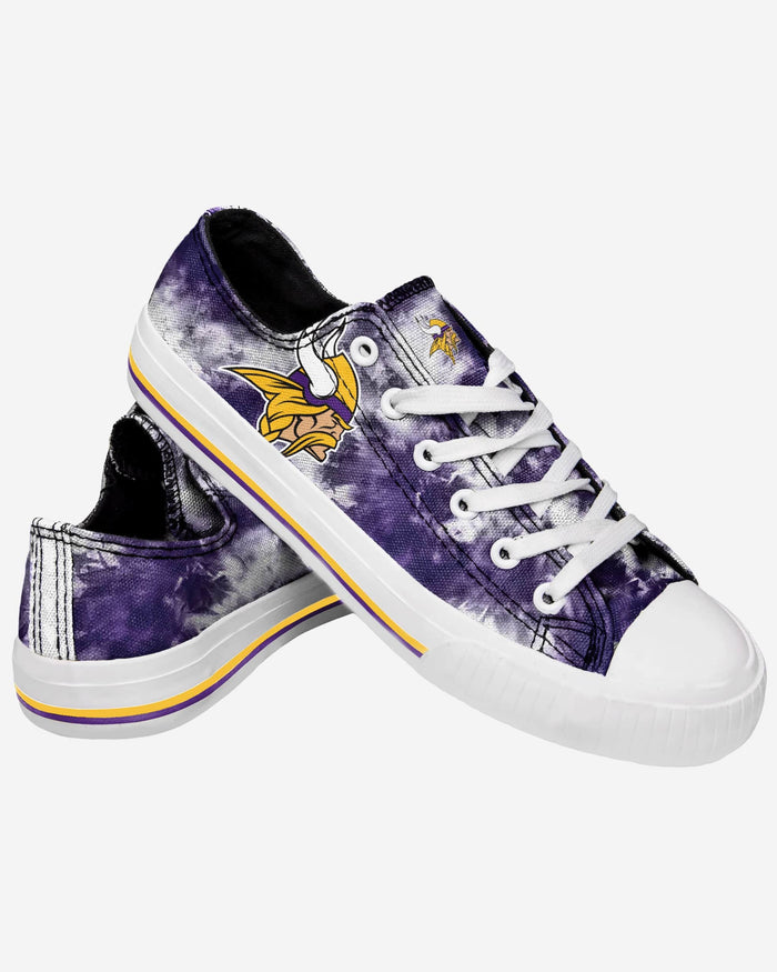 Minnesota Vikings Womens Low Top Tie-Dye Canvas Shoe FOCO - FOCO.com