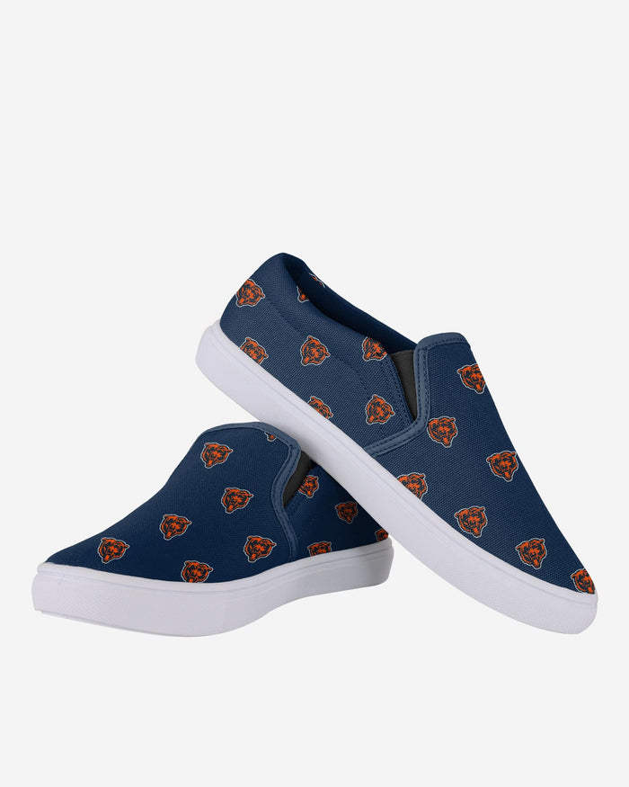 Chicago Bears Womens Repeat Logo Slip On Canvas Shoe FOCO - FOCO.com