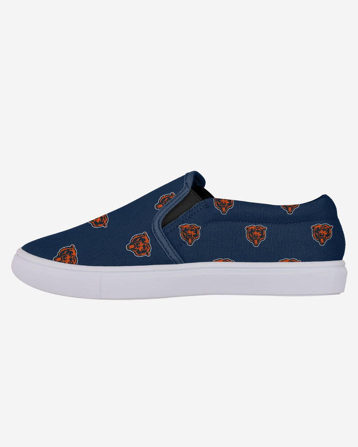 Chicago Bears Womens Repeat Logo Slip On Canvas Shoe FOCO 6 - FOCO.com