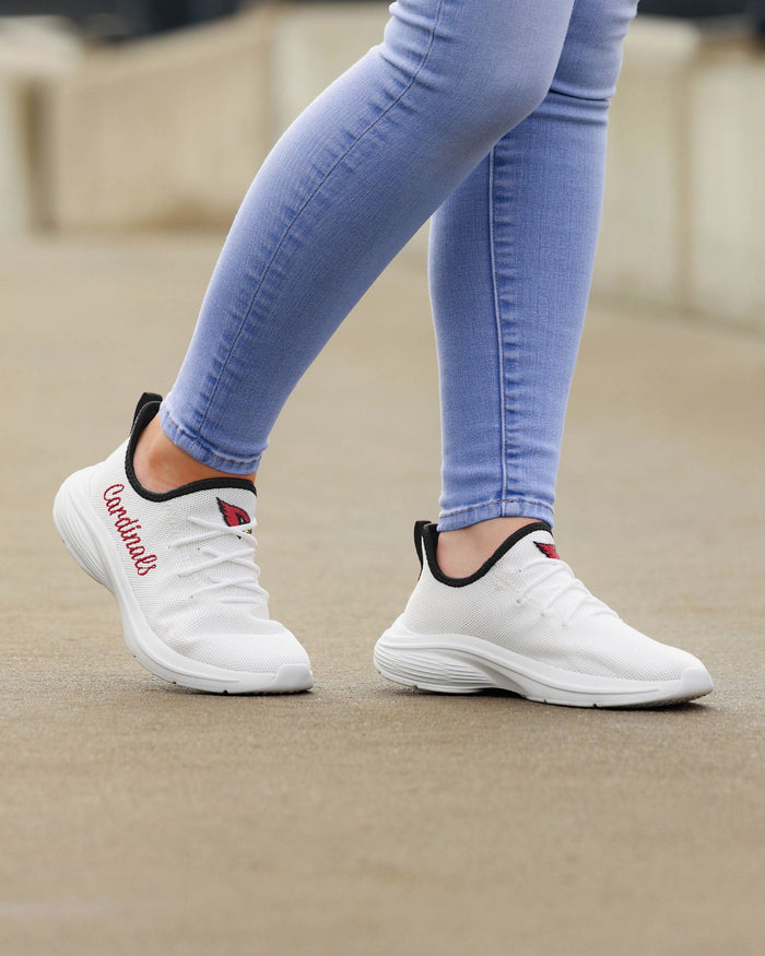 Arizona Cardinals Womens Midsole White Sneakers FOCO - FOCO.com