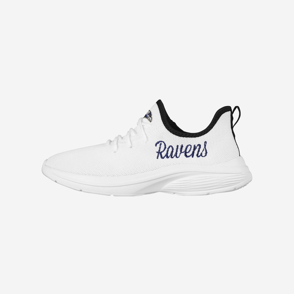 Baltimore Ravens Womens Midsole White Sneakers FOCO 6 - FOCO.com