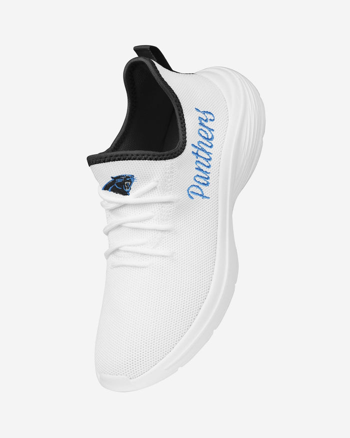 Carolina Panthers Womens Midsole White Sneakers FOCO - FOCO.com