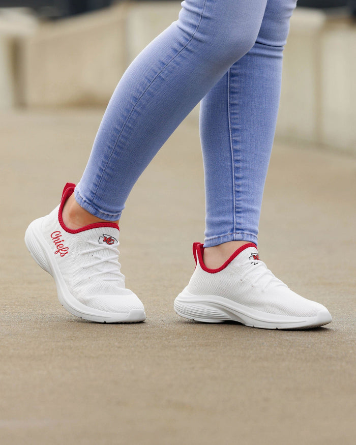 Kansas City Chiefs Womens Midsole White Sneakers FOCO - FOCO.com