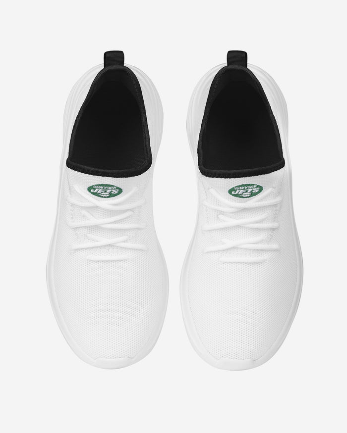 New York Jets Womens Midsole White Sneakers FOCO - FOCO.com