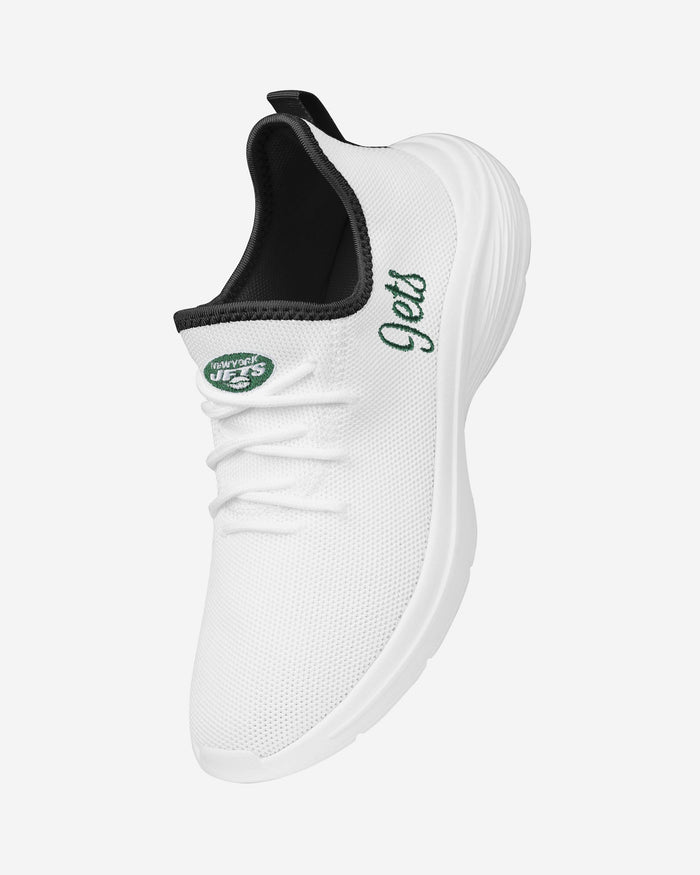 New York Jets Womens Midsole White Sneakers FOCO - FOCO.com