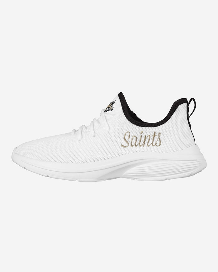 New Orleans Saints Womens Midsole White Sneakers FOCO 6 - FOCO.com