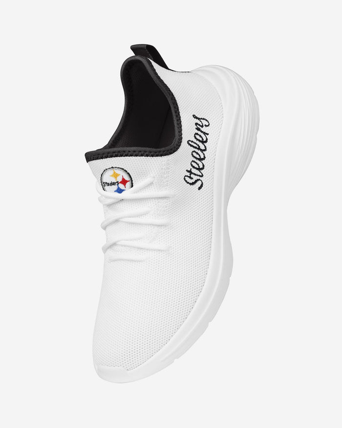 Pittsburgh Steelers Womens Midsole White Sneakers FOCO - FOCO.com