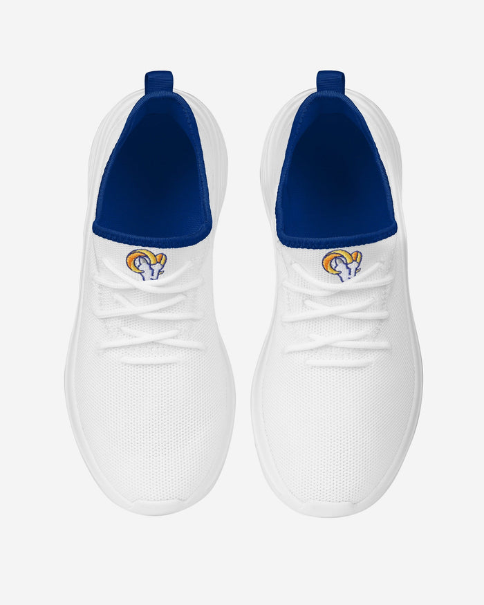 Los Angeles Rams Womens Midsole White Sneakers FOCO - FOCO.com