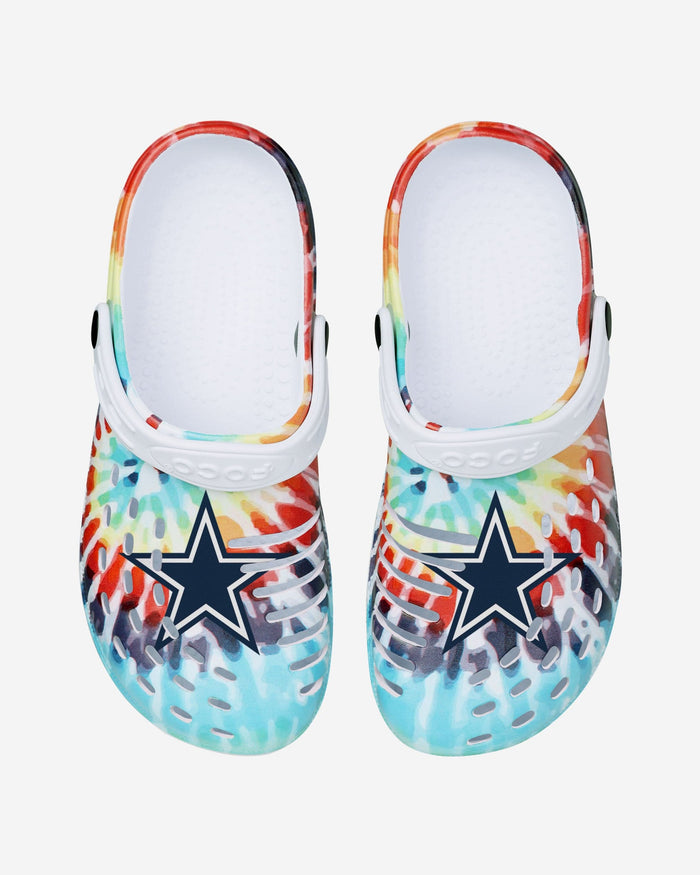 Dallas Cowboys Womens Tie-Dye Clog With Strap FOCO - FOCO.com