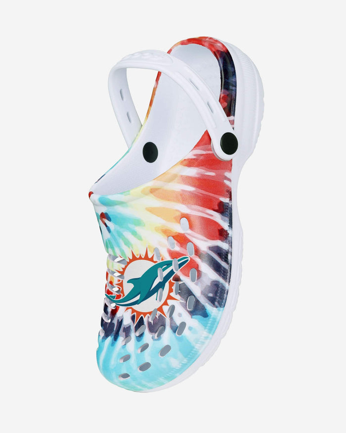 Miami Dolphins Womens Tie-Dye Clog With Strap FOCO - FOCO.com