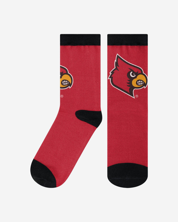 Louisville Cardinals Primetime Socks FOCO S/M - FOCO.com