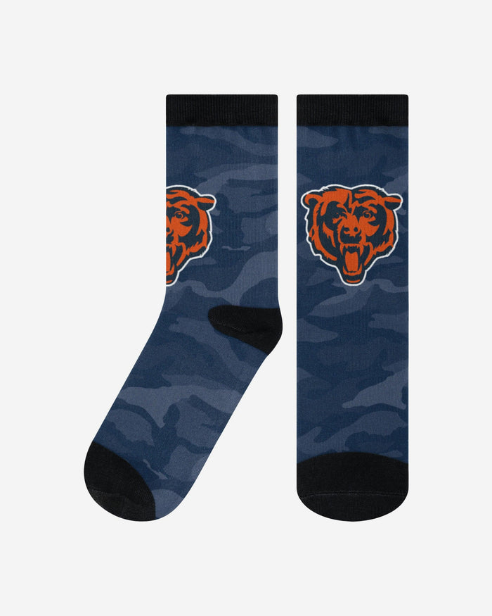 Chicago Bears Printed Camo Socks FOCO S/M - FOCO.com