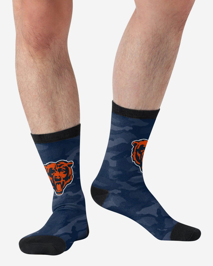 Chicago Bears Printed Camo Socks FOCO - FOCO.com