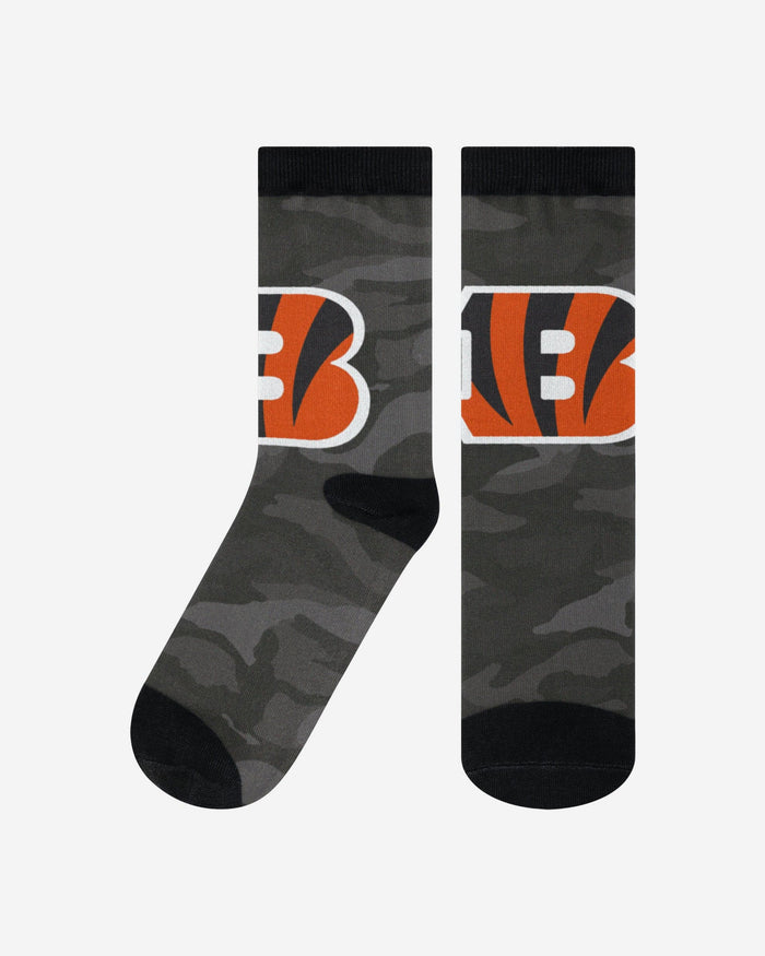 Cincinnati Bengals Printed Camo Socks FOCO S/M - FOCO.com