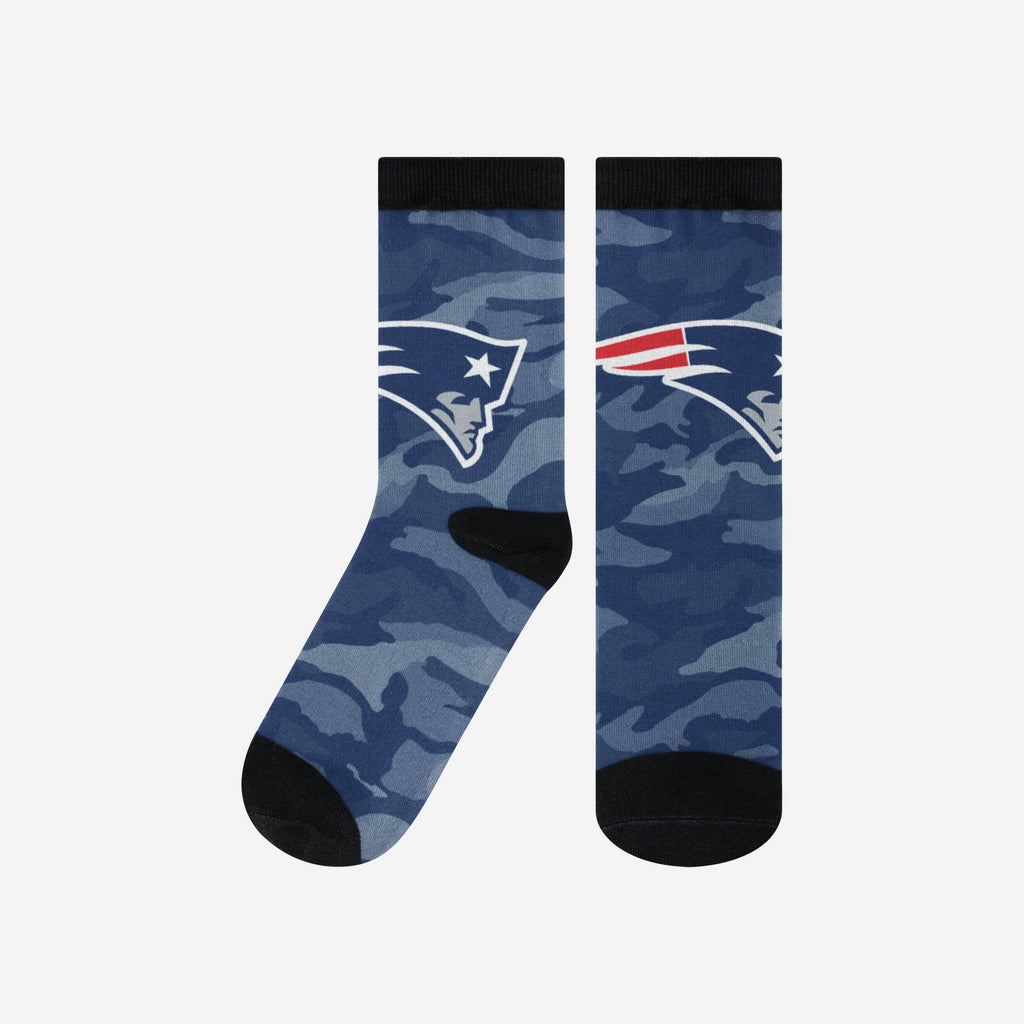 New England Patriots Printed Camo Socks FOCO S/M - FOCO.com