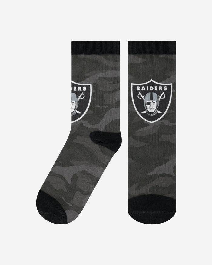 Las Vegas Raiders Printed Camo Socks FOCO S/M - FOCO.com