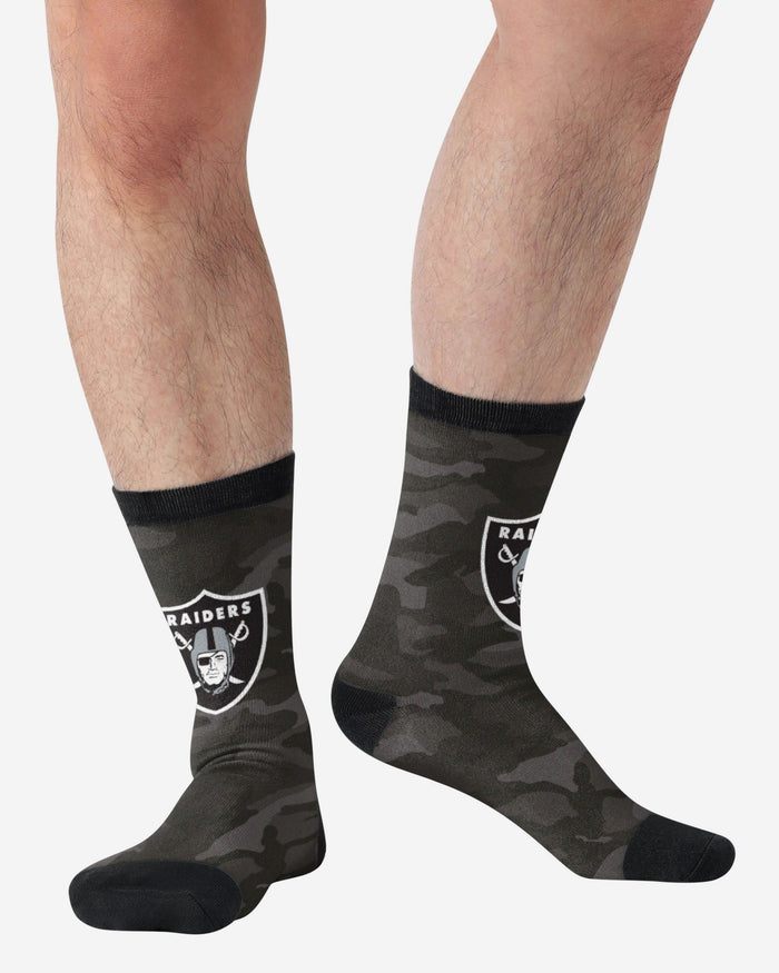 Las Vegas Raiders Printed Camo Socks FOCO - FOCO.com