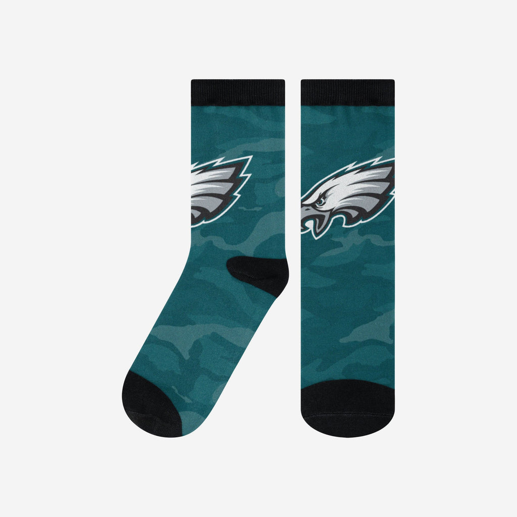 Philadelphia Eagles Printed Camo Socks FOCO S/M - FOCO.com
