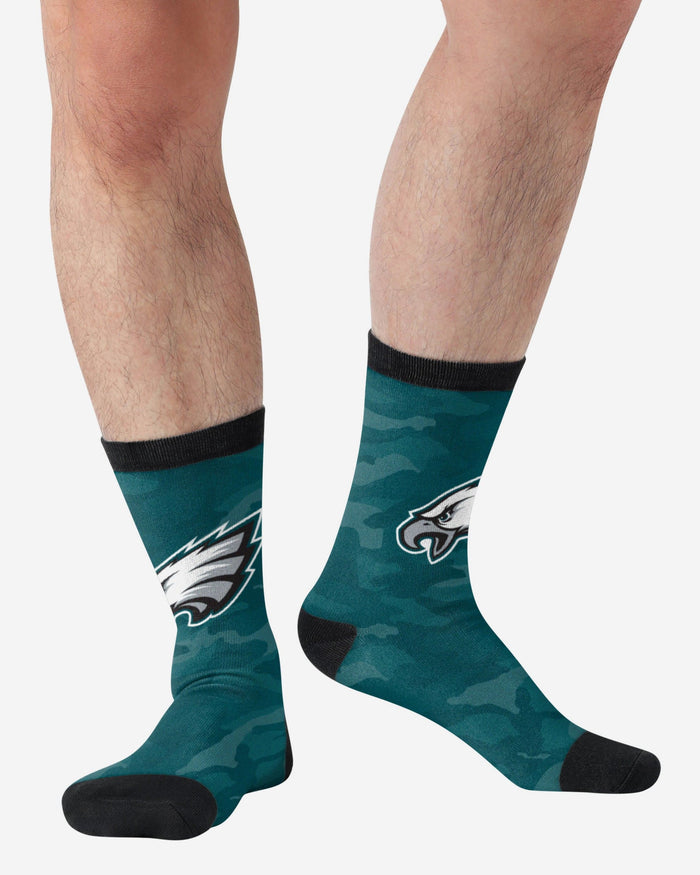 Philadelphia Eagles Printed Camo Socks FOCO - FOCO.com