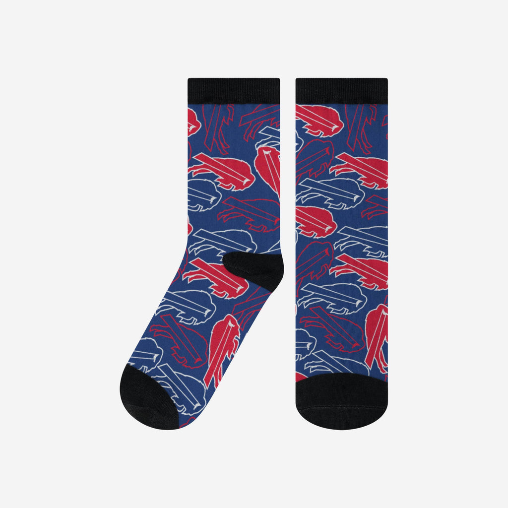 Buffalo Bills Logo Blast Socks FOCO L/XL - FOCO.com