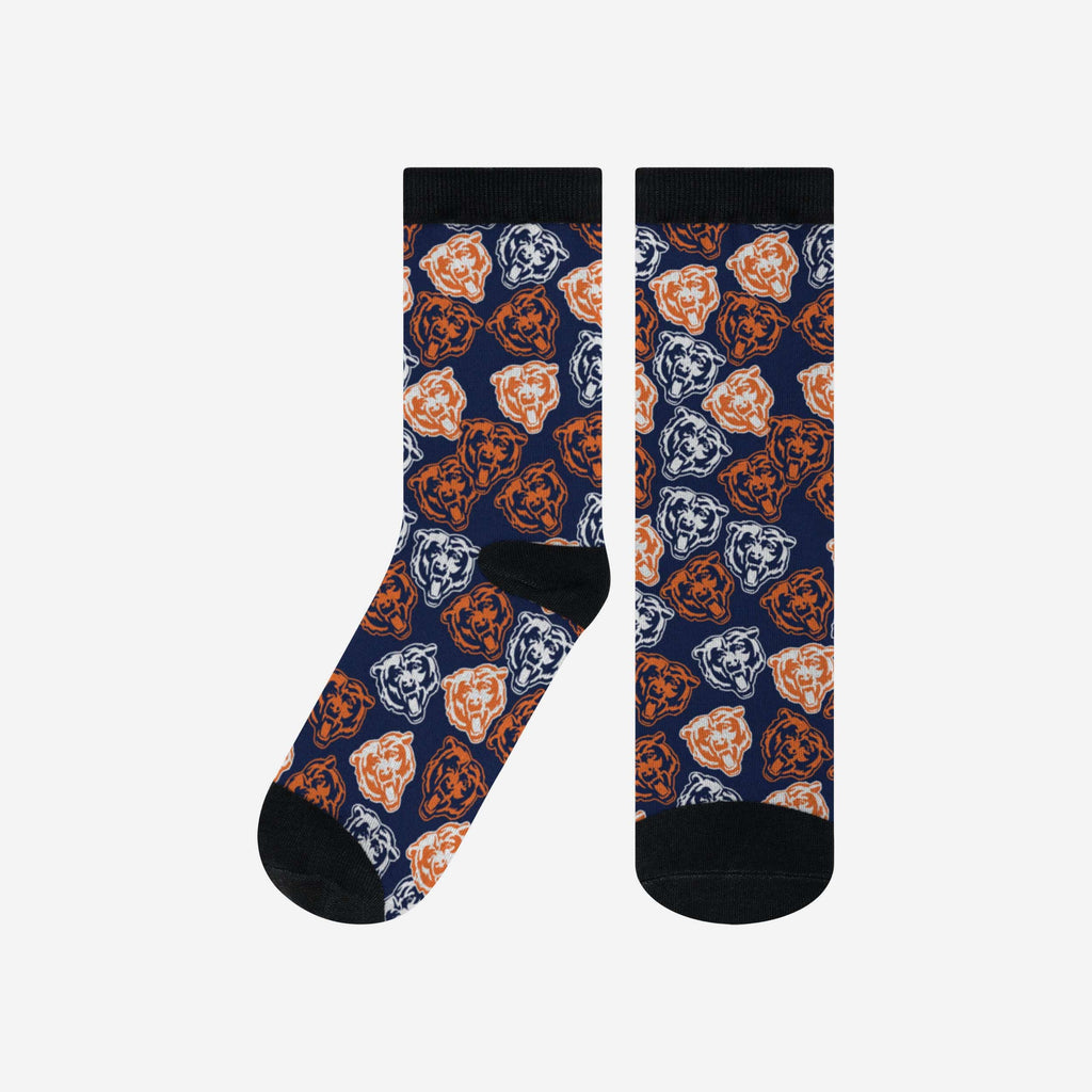 Chicago Bears Logo Blast Socks FOCO L/XL - FOCO.com