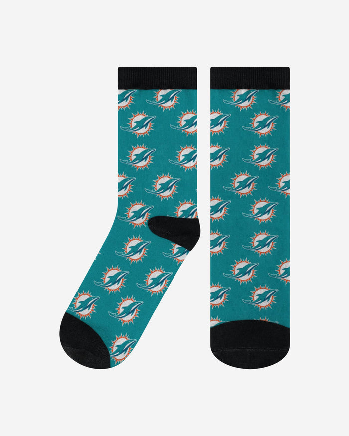 Miami Dolphins Logo Blast Socks FOCO S/M - FOCO.com