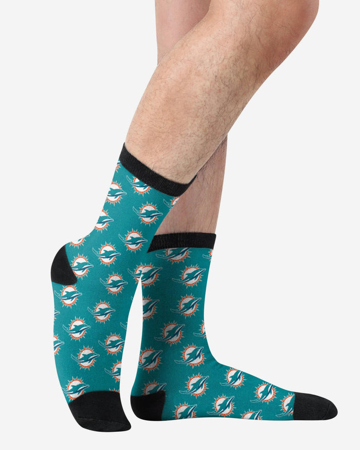 Miami Dolphins Logo Blast Socks FOCO - FOCO.com
