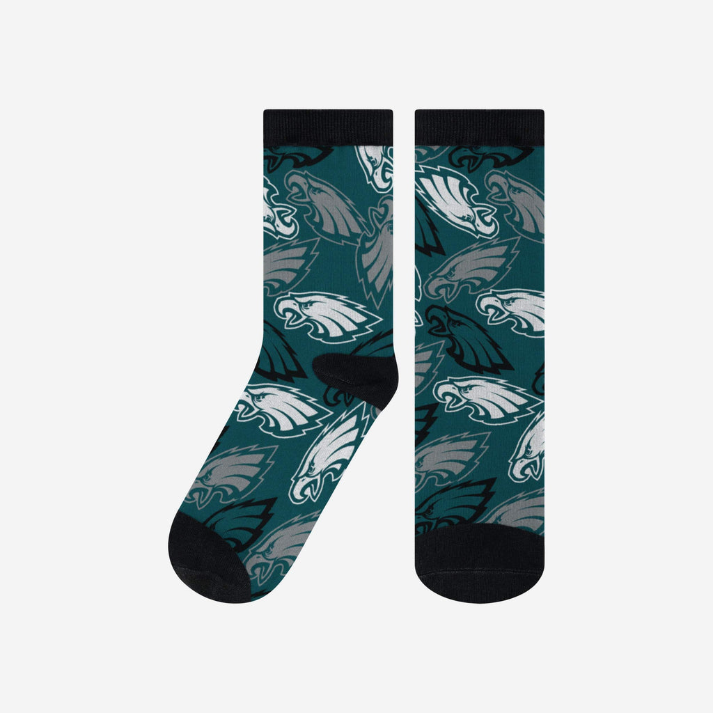 Philadelphia Eagles Logo Blast Socks FOCO L/XL - FOCO.com