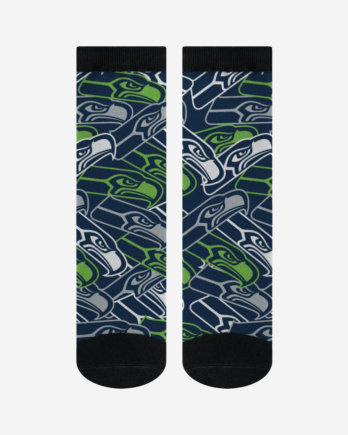 Seattle Seahawks Logo Blast Socks FOCO - FOCO.com