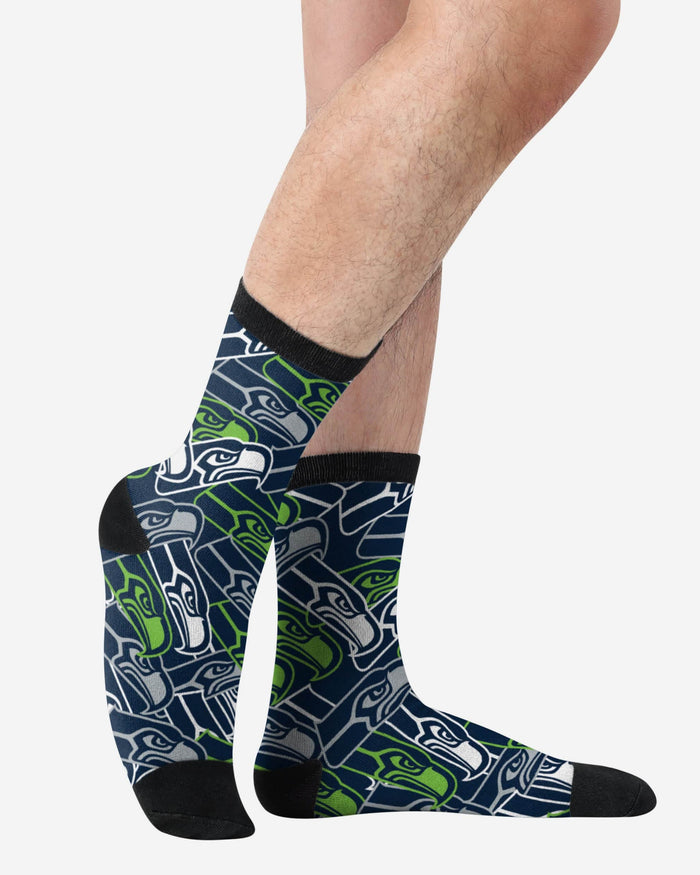 Seattle Seahawks Logo Blast Socks FOCO - FOCO.com